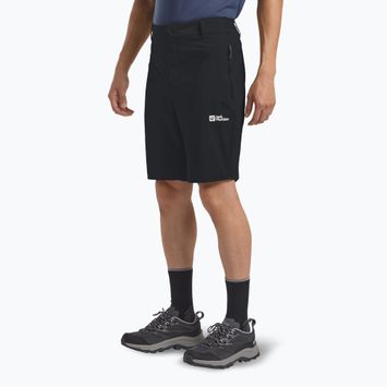 Jack Wolfskin Herren-Trekking-Shorts Hikeout schwarz