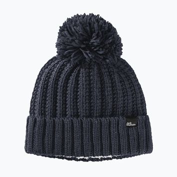 Damen Wintermütze Jack Wolfskin Highloft Knit nachtblau