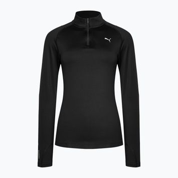 Damen Lauf-T-Shirt PUMA Run Cloudspun 1/2 Zip schwarz 523287 01