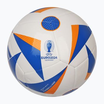 adidas Fussballiebe Club Fußball weiß/glow blau/lucky orange Größe 5