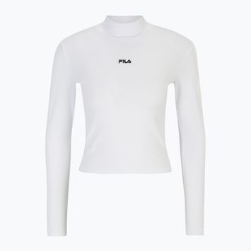 FILA Linnuse Cropped Turtle Neck Damen Langarmshirt hellweiß