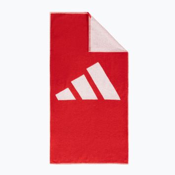 adidas 3 Bar S rot/weißes Handtuch