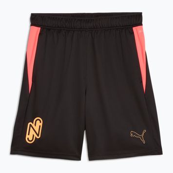 PUMA Neymar Jr Männer Fußball-Shorts Puma schwarz/Sonnenuntergang glühen