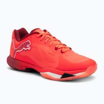 PUMA Vantage Nitro Handballschuhe leuchtend rot / puma weiß / dunkelkarminrot / puma schwarz