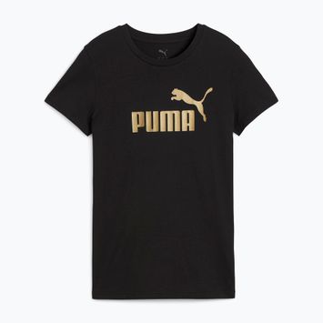 Shirt Damen PUMA ESS Metallic No. 1 Logo Tee puma black/metallic gold