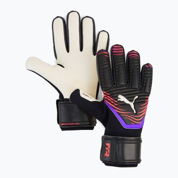 Torwarthandschuhe PUMA Future Pro Hybrid puma black/glowing red/purple glimmer
