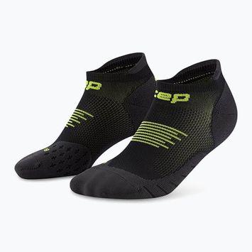 CEP Herren Kompressionssocken Run No Show 5.0 schwarz/lime