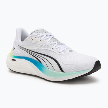 Herren-Laufschuhe PUMA Electrify Nitro 4 puma white/mint melt/speed blue