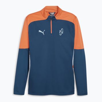 Herren PUMA Neymar Jr Kreativität Fußball Sweatshirt 1/4 Zip Top Ozean tropischen/heiße Hitze