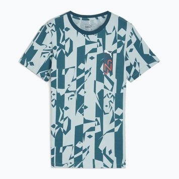 PUMA Neymar Jr Kinder Fußballtrikot Kreativität Logo Tee Ozean tropisch/türkis surfen