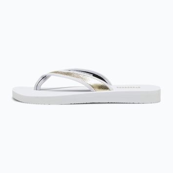 PUMA Sandy Flip Metallic Shine Damen Flip Flops puma weiß/puma gold