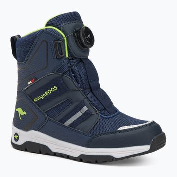 Kinderschneestiefel KangaROOS K-MJ Hunter RTX FX dark navy / lime