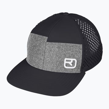 Ortovox Logo Air Trucker schwarzer Rabe Baseballmütze
