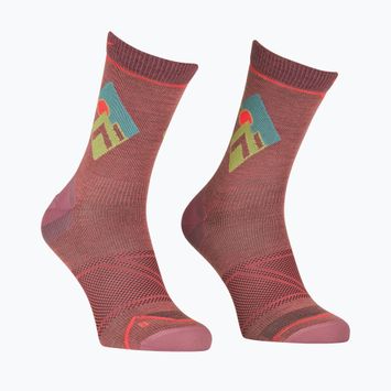 Damen Trekkingsocken ORTOVOX Alpine Light Comp Mid wild rose