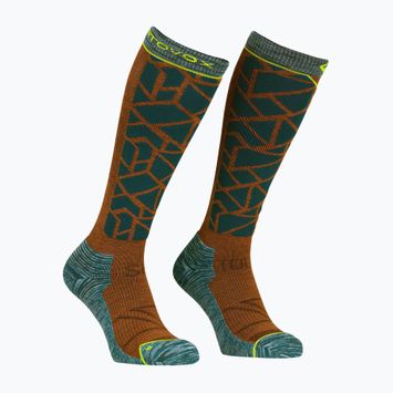 Herren Fallschirmspringersocken ORTOVOX Ski Tour Comp Long dark paciﬁc