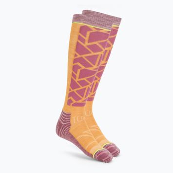 Skitourensocken Damen ORTOVOX Ski Tour Comp Long autumn leaves