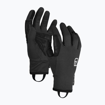 Damen-Skateboarding-Handschuhe ORTOVOX Fleece Light schwarz raven