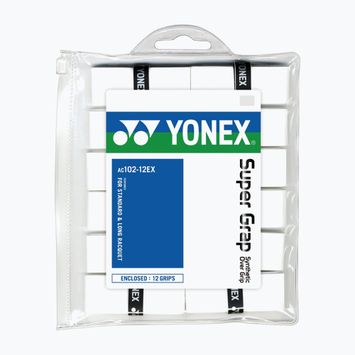 YONEX Badminton Schlägerhüllen 12 Stück weiß AC 102