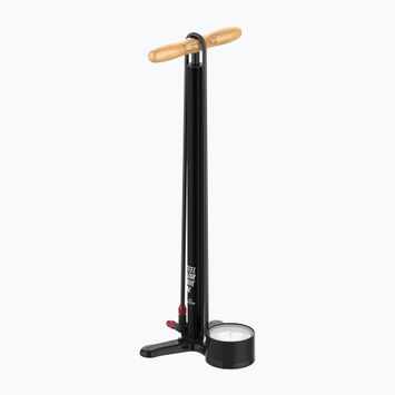 Lezyne Steel HV Floor Drive 3.5 100psi flach schwarz Fahrradpumpe
