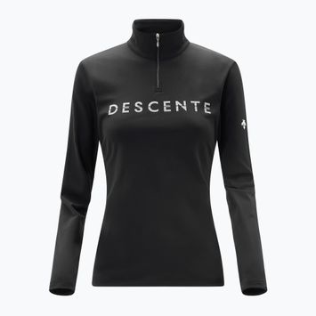 Damen Descente Chest Logo T-Neck Sweatshirt schwarz