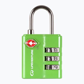 Lifeventure TSA Combi Lock Vorhängeschloss grün