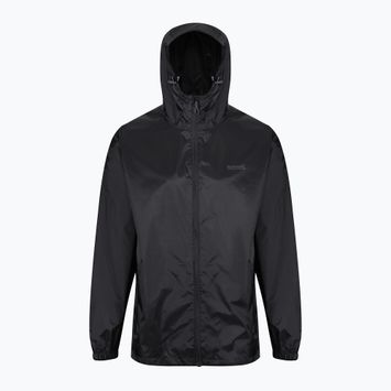 Herren REGATTA Pack-It III Regenjacke schwarz