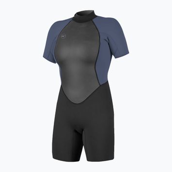 Women's O'Neill Reactor-2 2mm Back Zip S/S Spring schwarz/mist Swim Foam