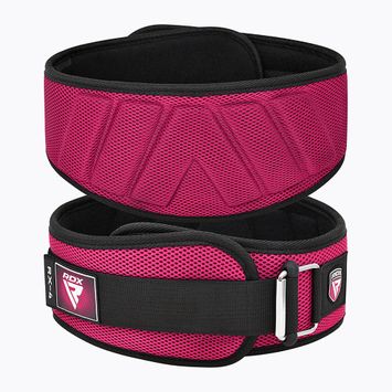 Gewichthebergürtel RDX Rx4 Weightlifting Belt pink