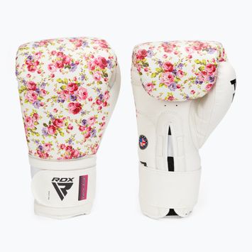 Boxhandschuhe RDX FL-6 weiß-rosa BGR-FL6W