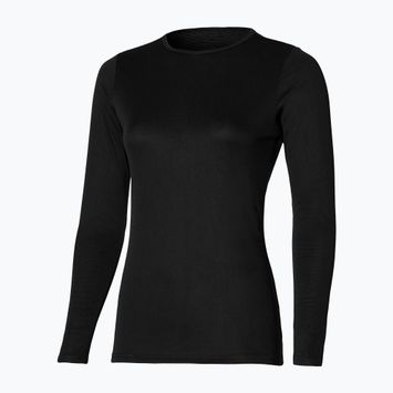 Damen-Langarmshirt Mizuno BT Under Rundhalsausschnitt schwarz