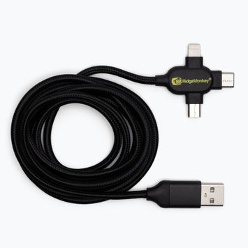 Ridge Monkey Vault USB-A zu Multi Out Kabel schwarz RM195