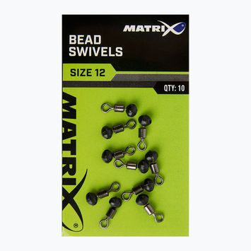Matrix Bead Swivels 10 Stück Angeln Link schwarz GAC375