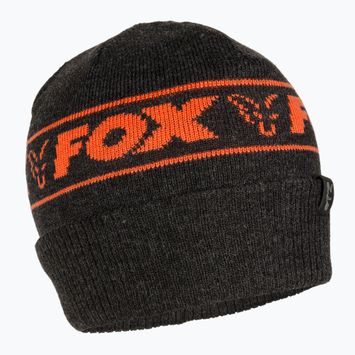 Fox International Collection Wintermütze schwarz/orange
