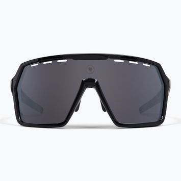 Endura Singletrack schwarz/platin revo smoke/clear silver flash mirror Sonnenbrille