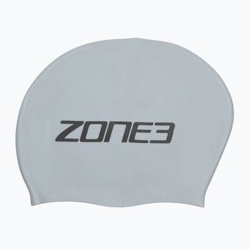 Schwimmkappe ZONE3 Long Hair silver