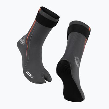 Neoprensocken ZONE3 Active Flex Swim 3 mm grey/orange