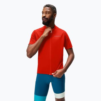 Herren Endura Loop Zipped Flamme rot Fahrradtrikot