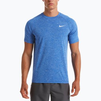 Herren-Trainings-T-Shirt Nike Heather navy blau NESSA589-494