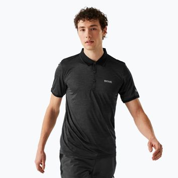 Trekking-Shirt Herren REGATTA Polo Remex II black
