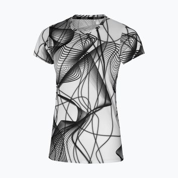 Damen Lauf-T-Shirt Mizuno Graphic Tee weiß