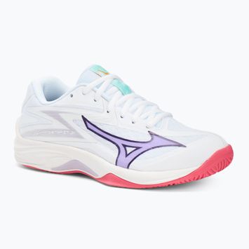 Volleyballschuhe Kinder Mizuno Lightning Star Z7 white/violet indigo/camellia rose