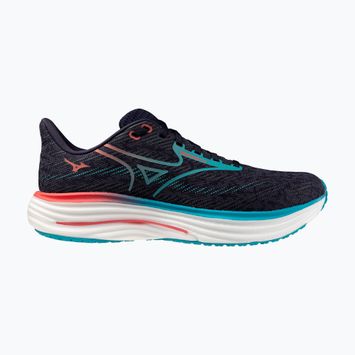 Herren Laufschuhe Mizuno Wave Rider 29 odyssey grau/Ccapri breeze/calypso coral