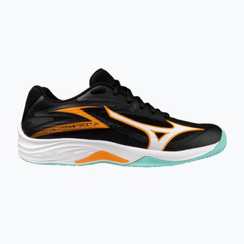 Kinder Volleyballschuhe Mizuno Lightning Star Z7 schwarz/tangelo/eisgrün