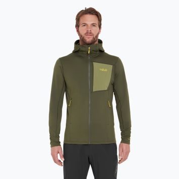 Herren Rab Superflux Hoody Armee Sweatshirt