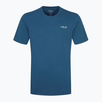 Herren Rab Stance Mountain Peak T-shirt Sturm blau