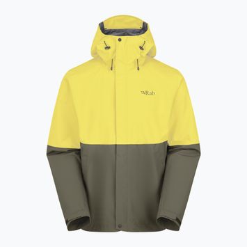Rab Downpour Herren Pollen/Army Regenjacke