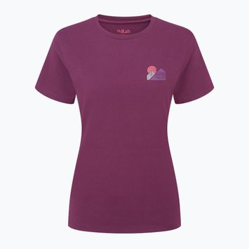 Frauen-T-Shirt Rab Tuku Vista Tee Maulbeere