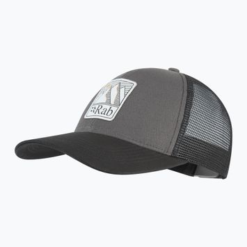 Rab Dihedral Badge graphene/beluga Baseballkappe