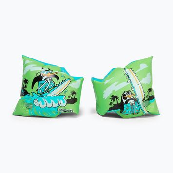 Speedo Charakter gedruckt Kinder Schwimmen Handschuhe chima azurblau/fluro grün