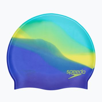 Badehaube Kinder Speedo Multi Colour Silicone Junior fluo artic/true cobalt/lemon drizzle